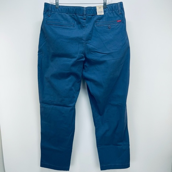 Levi’s XX Chino Pants Size L Ez Man’s Taper Stretch Blue New - Picture 4 of 14